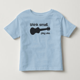 "Denk klein. Speel uke." design Kinder Shirts