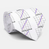 Denk lineair (lineaire regressiestatistieken) stropdas (Opgerold)