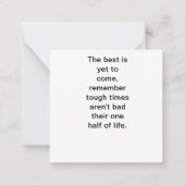 Denk maar aan jou notitiekaartje (Achterkant)