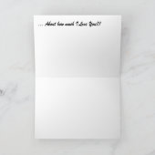 Denk maar eens aan hoeveel ik van je hou feestdagen kaart (Binnen)