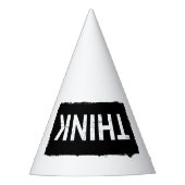 Denk maar... Grappig Domme Nerdy Stompzinnige Dunc Feesthoedjes (Voorkant)