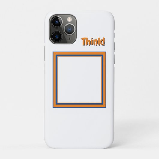 Denk na! Buiten de doos (aanpasbaar) Case-Mate iPhone Case (Achterkant)