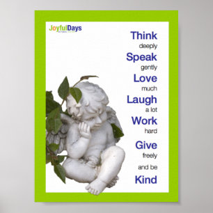 Denk na diep poster