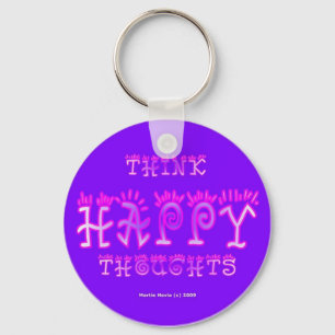 Denk na Happy Thoughts (5a) Sleutelhanger