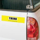 Denk na. Het is nog niet illegaal Bumpersticker (Op Truck)