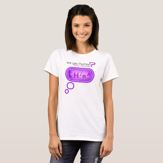 Denk na - Intelligent Captcha shirt (Voorkant volledig)