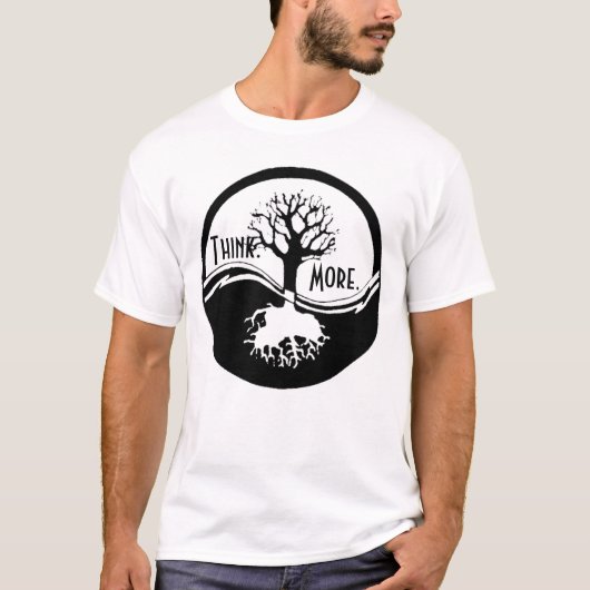 Denk na. Meer. T-shirt (Voorkant)