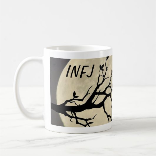 'Denk na over de grote stuiver' - Mok INFJ Coffee (Links)