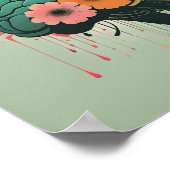 Denk na over gelukkige gedachten poster (Hoek)