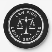 Denk na over gerechtigheid - rechtsclassiek papieren bordje (Voorkant)