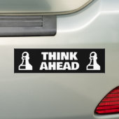 Denk na over grappige grasschottensticker bumpersticker (Op auto)