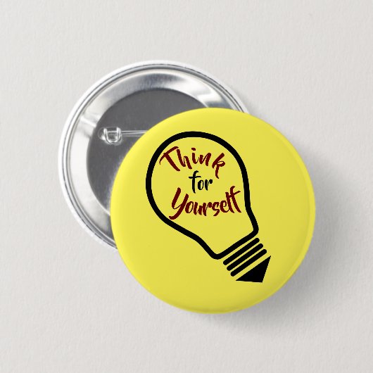 Denk na over je eigen bewustzijn Button (Voorkant /achterkant)