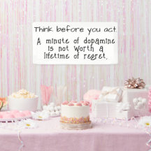 Denk na voordat je iets doet