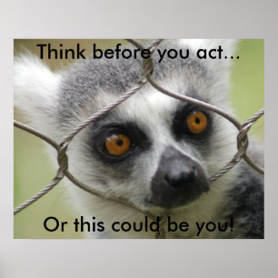 Denk na voordat je Poster gaat doen