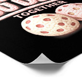 Denk na voordat je samen pickleball tee drinkt poster (Hoek)