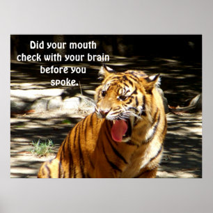 Denk na voordat je spreekt_ Print