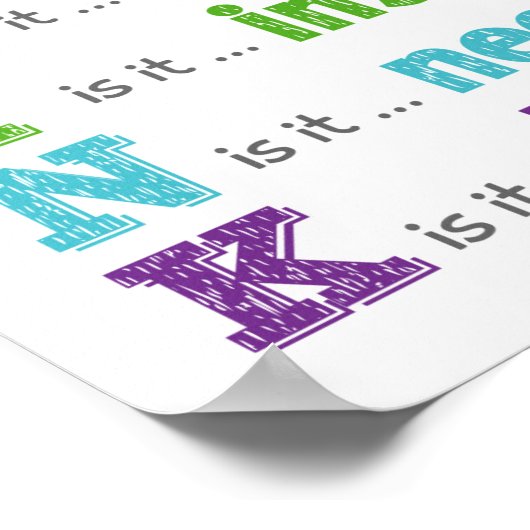 Denk na voordat u Classroom Anti-Bully-Poster spre Poster (Hoek)