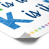 Denk na voordat u het Poster van de klas spreekt (Hoek)