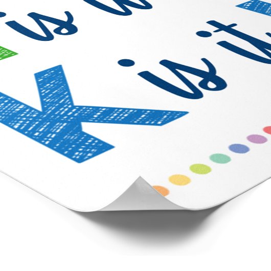 Denk na voordat u het Poster van de klas spreekt (Hoek)