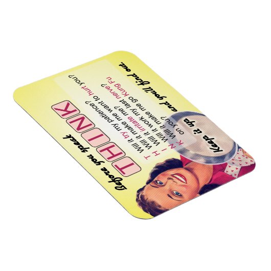 Denk na voordat u spreekt (rating G) Magneet (Rechterzijde)