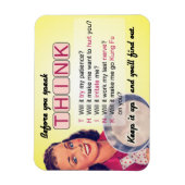 Denk na voordat u spreekt (rating G) Magneet (Verticaal)