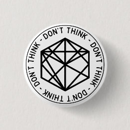 Denk niet aan de Button van weggebarenteken