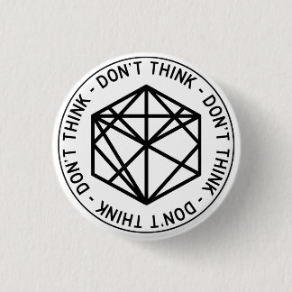 Denk niet aan de Button van weggebarenteken