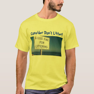 Denk niet aan 't strooisel. t-shirt