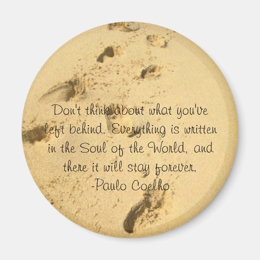 Denk niet aan wat je achter hebt gelaten Magnet (Voorkant)