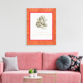Denk niet dat Alice Mad Hatter Quote Canvas Afdruk (Insitu (Woonkamer))