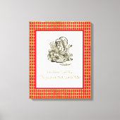 Denk niet dat Alice Mad Hatter Quote Canvas Afdruk (Voorkant)