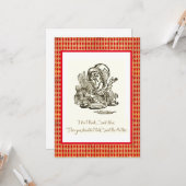 Denk niet dat Alice Mad Hatter Quote Kaart (Voorkant / Achterkant in situ)