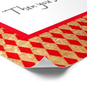 Denk niet dat Alice Mad Hatter Quote Poster (Hoek)