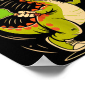 Denk niet dat dinkasaurus pickleball  poster (Hoek)