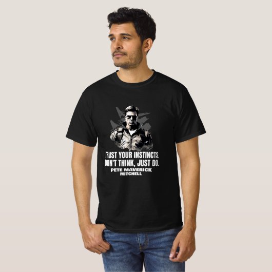 Denk niet, doe het gewoon. t-shirt (Voorkant volledig)