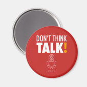 DENK NIET, TALK! マ イ ロ フ ォ ン MAGNEET (Voorkant / Achterkant)