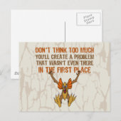 Denk niet te veel briefkaart (Voorkant / Achterkant)