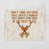 Denk niet te veel briefkaart (Voorkant)