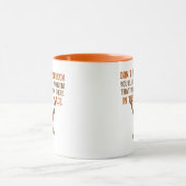 Denk niet te veel mok (Midden)