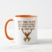 Denk niet te veel mok (Links)