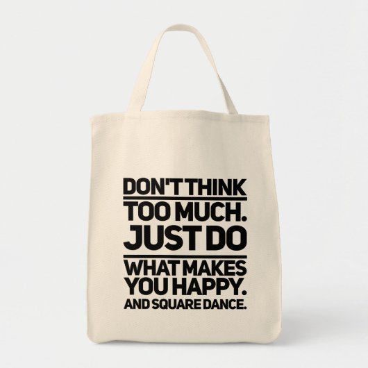 Denk niet te veel tote bag (Voorkant)