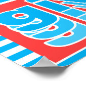 Denk nooit eens na over opgeven, typografische pos poster (Hoek)