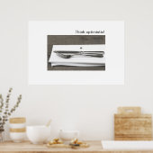 Denk optimistisch! poster (Keuken)