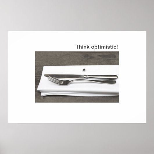 Denk optimistisch! poster (Voorkant)