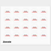 DENK Oraal! Ronde Sticker (Vel)