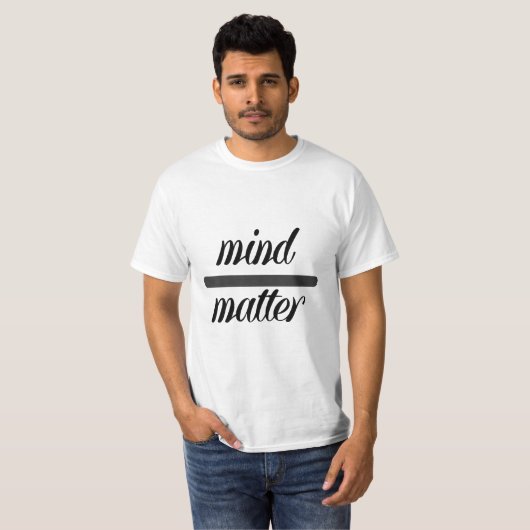Denk over het shirt van de Matter van het T generi (Voorkant volledig)