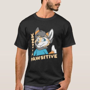 Denk Passief Denk Positief Schattig OwO Fursuit T-shirt