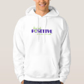Denk positief dat je kunt typografische slogan t-s hoodie (Voorkant)