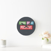 Denk positief Inspirerend Citaat Klok (Huis)