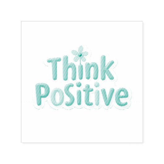 "Denk Positief" Rubber Stempels (Design)